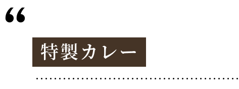 特製カレー1,000円